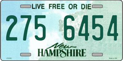 NH license plate 2756454