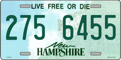 NH license plate 2756455