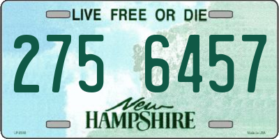 NH license plate 2756457