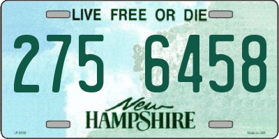 NH license plate 2756458