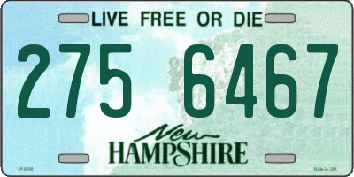 NH license plate 2756467