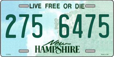 NH license plate 2756475