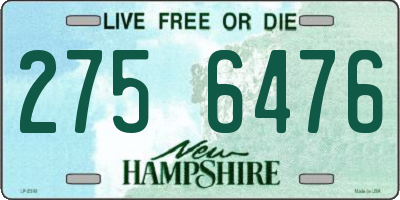NH license plate 2756476