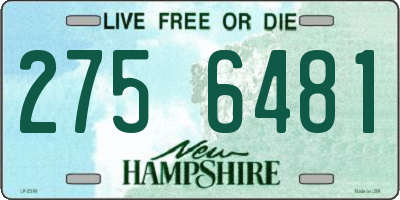 NH license plate 2756481