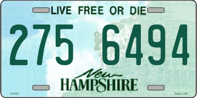 NH license plate 2756494