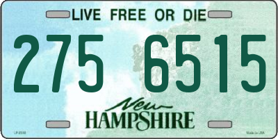 NH license plate 2756515