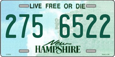 NH license plate 2756522