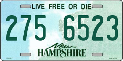 NH license plate 2756523