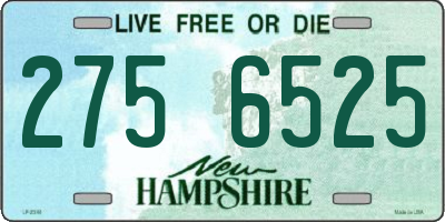 NH license plate 2756525