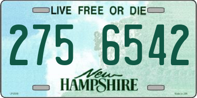 NH license plate 2756542