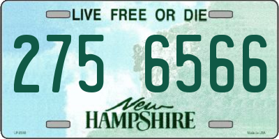 NH license plate 2756566