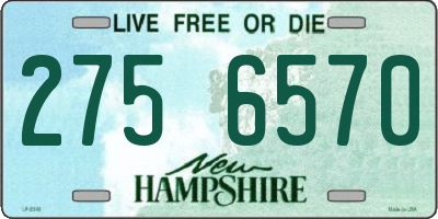 NH license plate 2756570