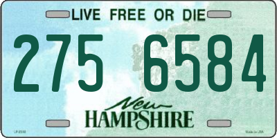 NH license plate 2756584