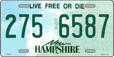 NH license plate 2756587