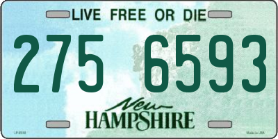NH license plate 2756593