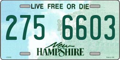 NH license plate 2756603