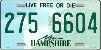 NH license plate 2756604