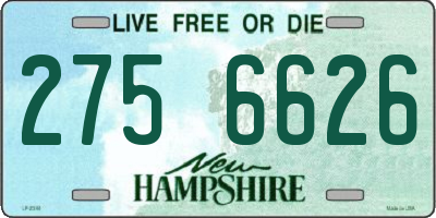 NH license plate 2756626