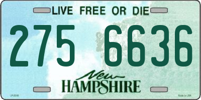 NH license plate 2756636