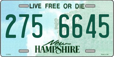 NH license plate 2756645