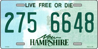 NH license plate 2756648