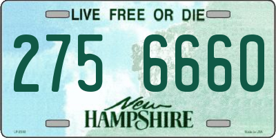 NH license plate 2756660