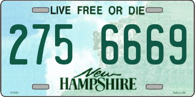 NH license plate 2756669