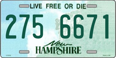 NH license plate 2756671