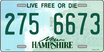 NH license plate 2756673