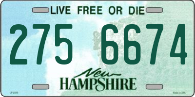 NH license plate 2756674