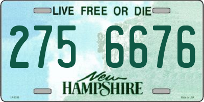 NH license plate 2756676