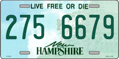NH license plate 2756679