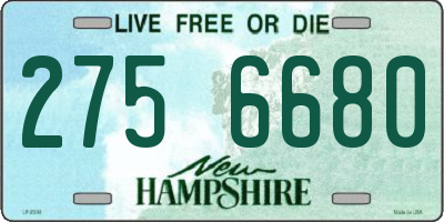 NH license plate 2756680
