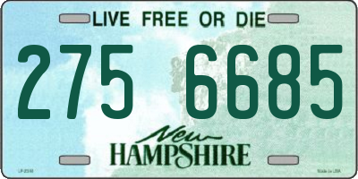 NH license plate 2756685