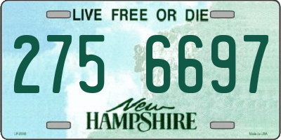 NH license plate 2756697