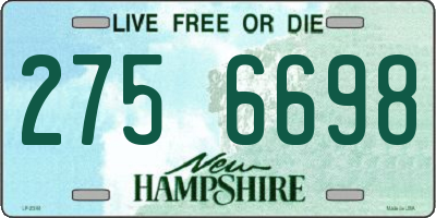 NH license plate 2756698