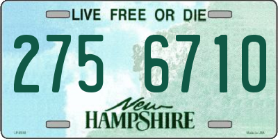NH license plate 2756710
