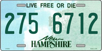 NH license plate 2756712
