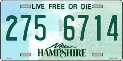 NH license plate 2756714