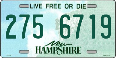NH license plate 2756719