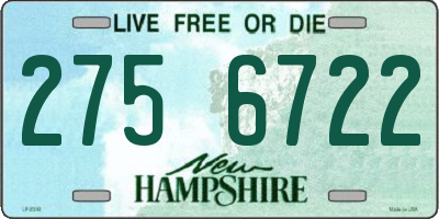 NH license plate 2756722