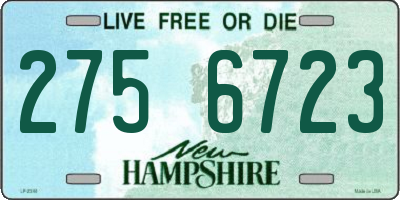 NH license plate 2756723