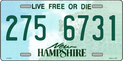 NH license plate 2756731