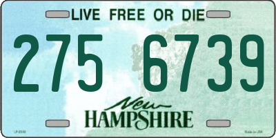 NH license plate 2756739