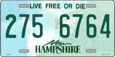 NH license plate 2756764