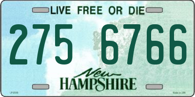 NH license plate 2756766