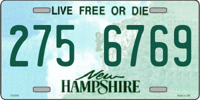 NH license plate 2756769