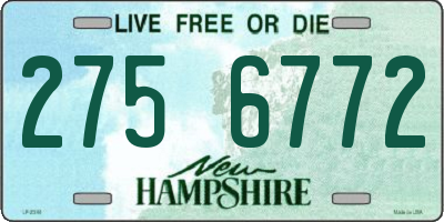 NH license plate 2756772