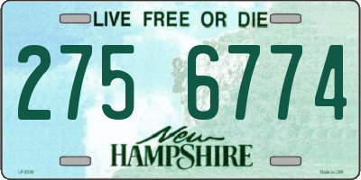 NH license plate 2756774
