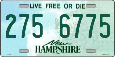 NH license plate 2756775